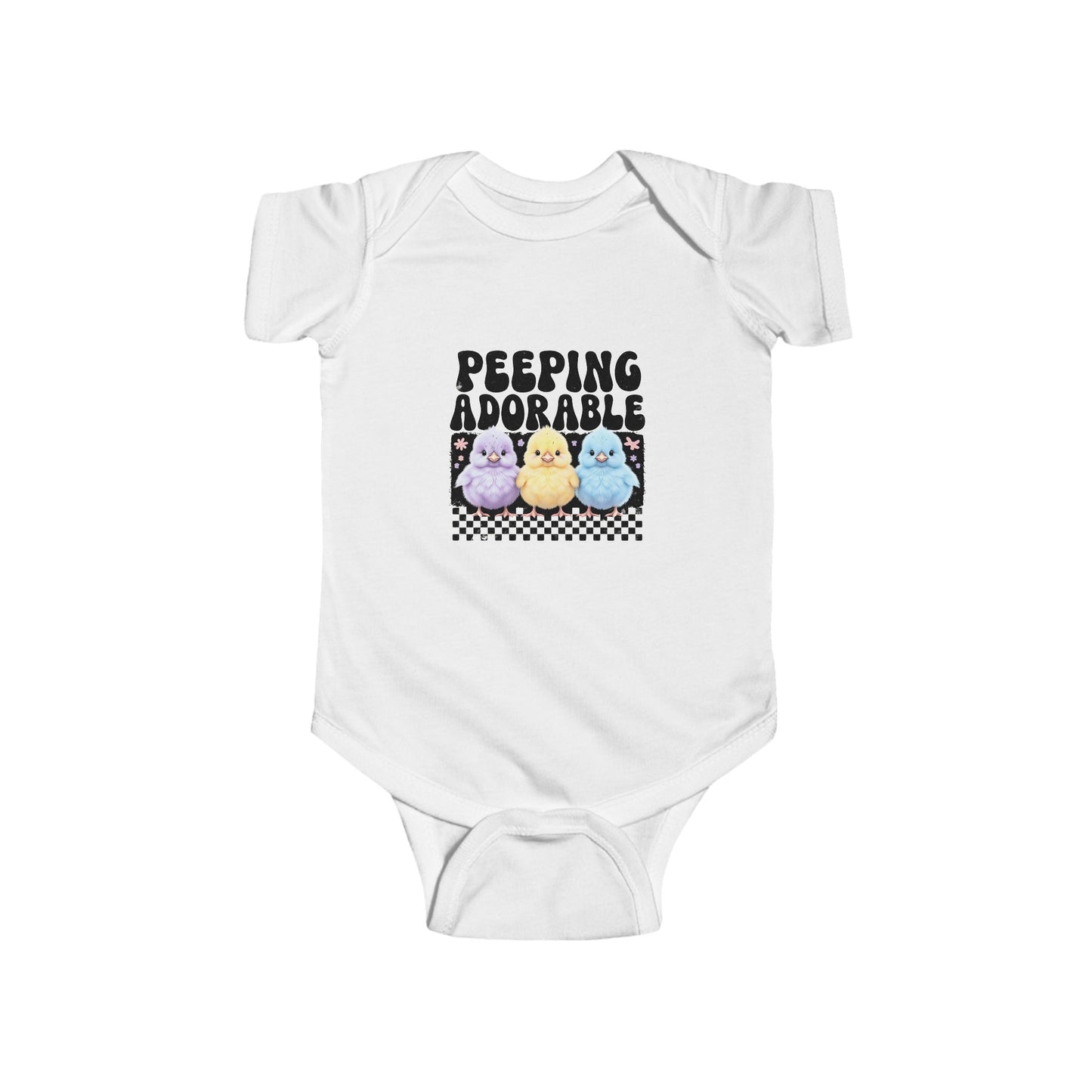 Peeping Adorable Infant Bodysuit, Cute Baby Onesie, Baby Shower Gift, Infant Clothing, Gender-Neutral Baby Outfit, Easter Gift