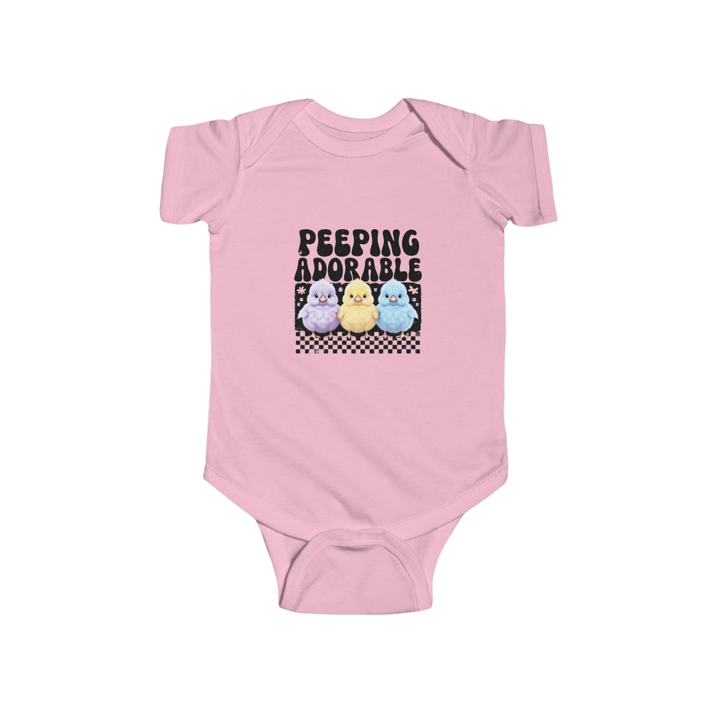 Peeping Adorable Infant Bodysuit, Cute Baby Onesie, Baby Shower Gift, Infant Clothing, Gender-Neutral Baby Outfit, Easter Gift