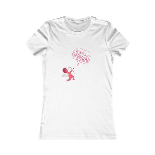 Valentine's Day Women's Favorite Tee - Cute Cupid Graphic T-Shirt