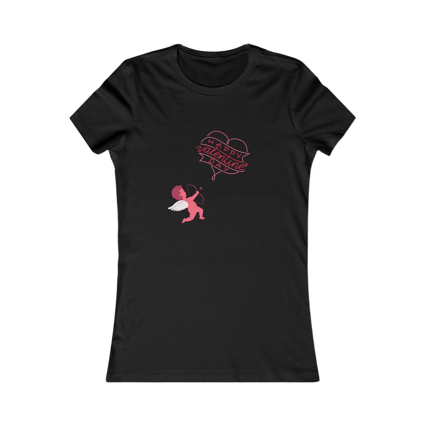 Valentine's Day Women's Favorite Tee - Cute Cupid Graphic T-Shirt