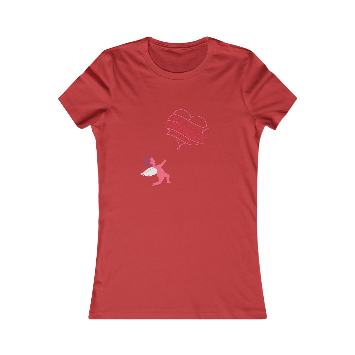 Valentine's Day Women's Favorite Tee - Cute Cupid Graphic T-Shirt