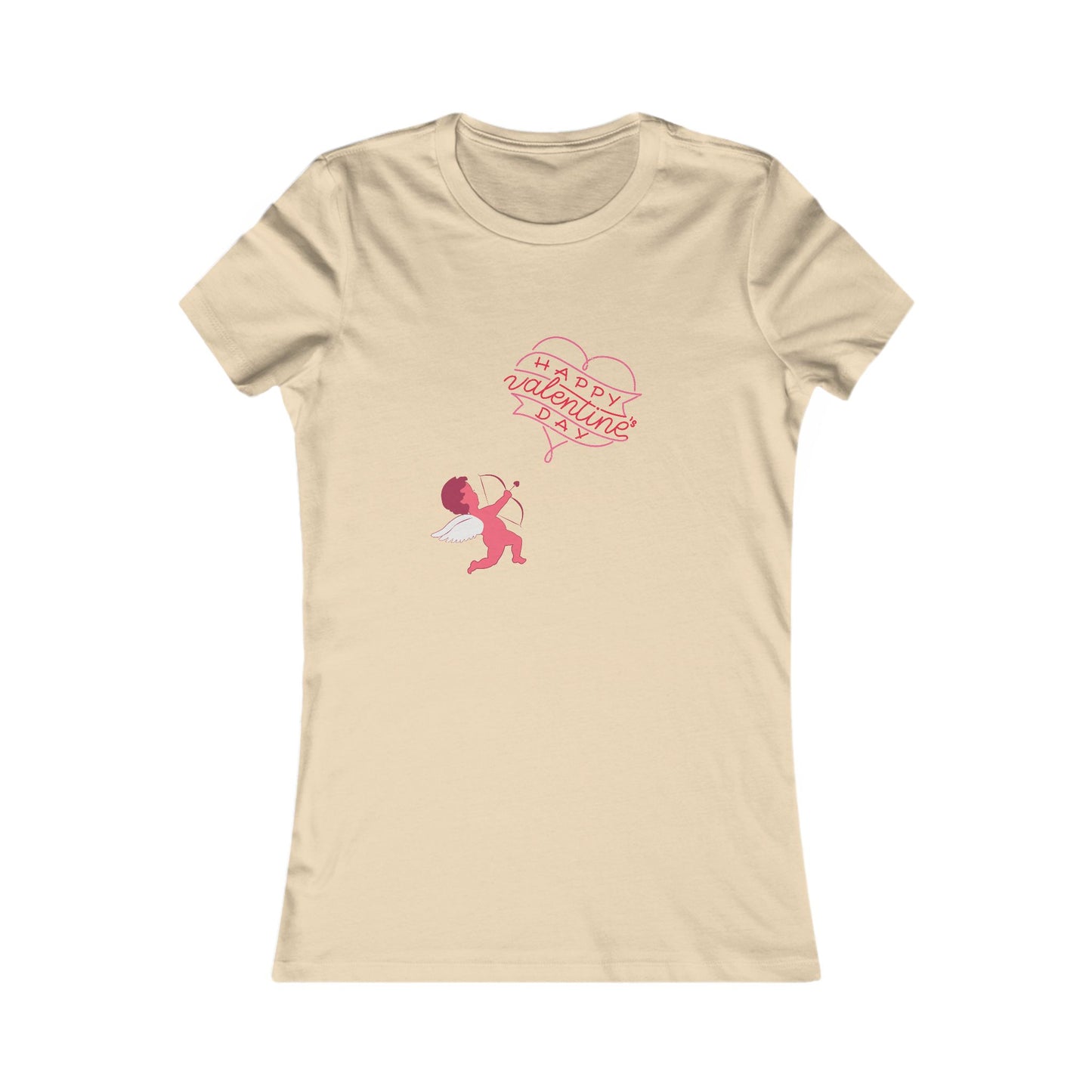 Valentine's Day Women's Favorite Tee - Cute Cupid Graphic T-Shirt