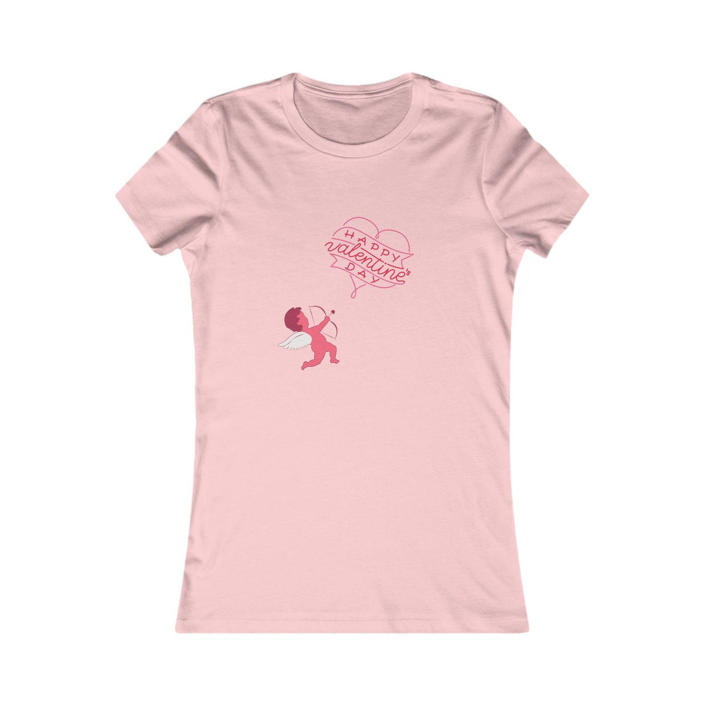 Valentine's Day Women's Favorite Tee - Cute Cupid Graphic T-Shirt