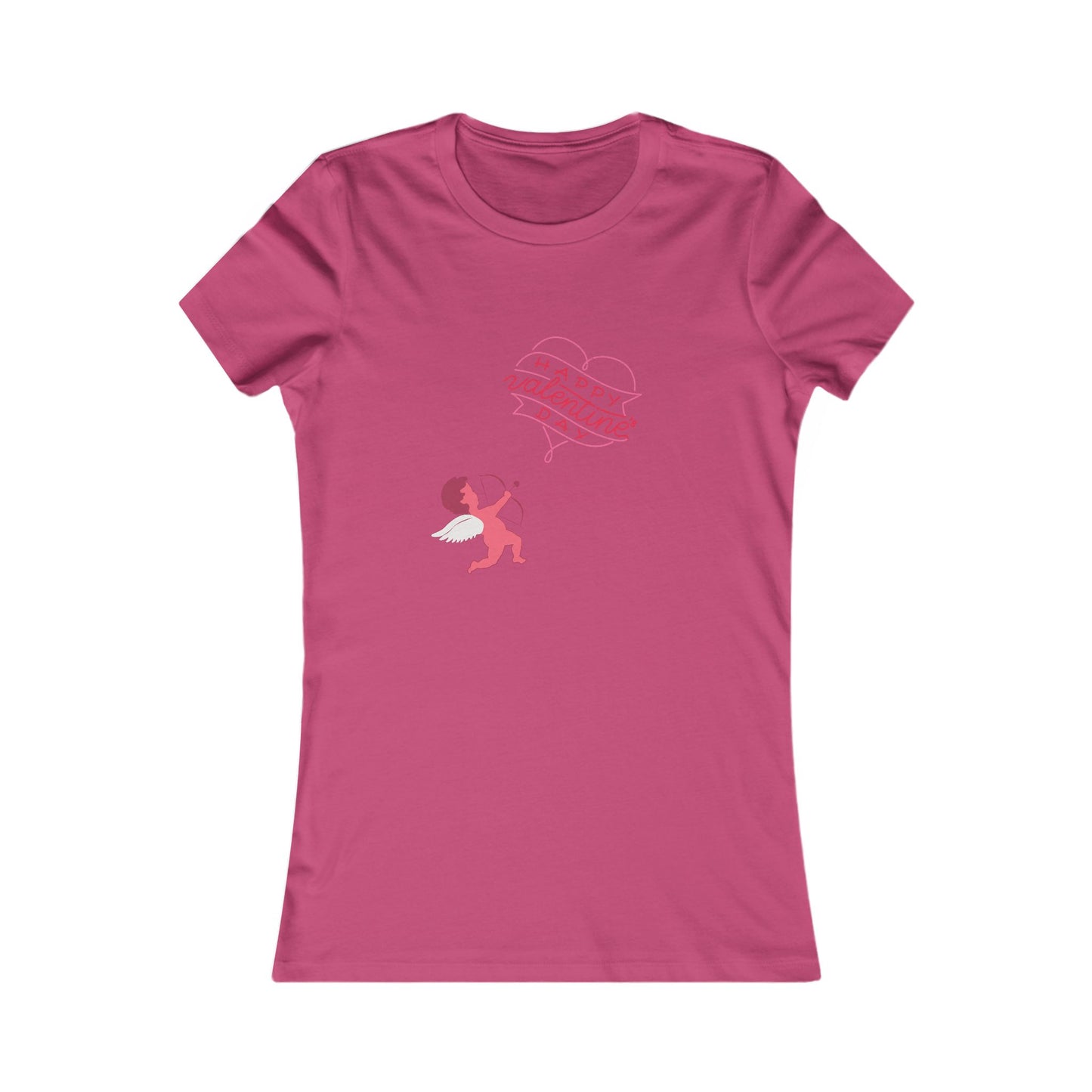 Valentine's Day Women's Favorite Tee - Cute Cupid Graphic T-Shirt