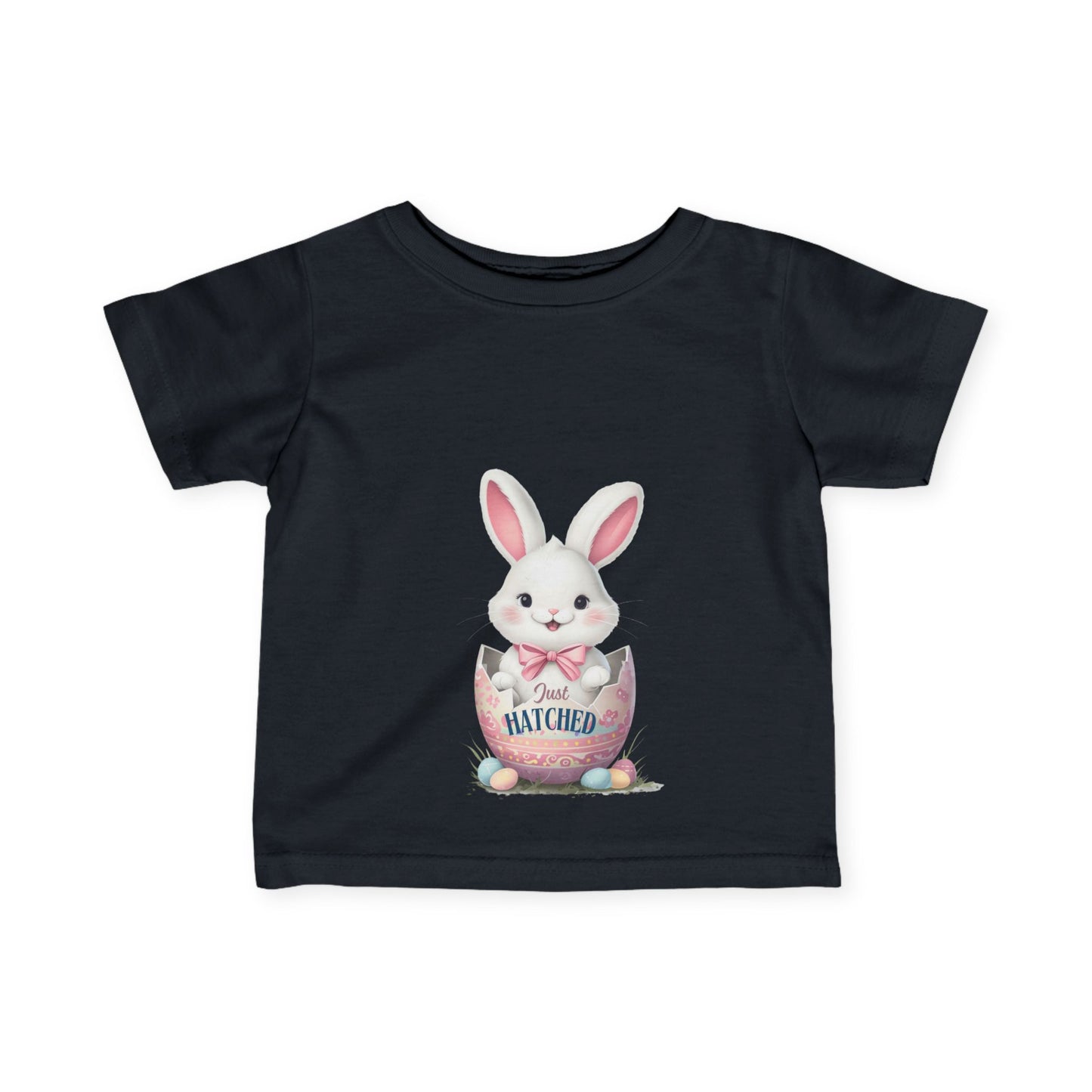 Cute Easter Bunny Infant Tee - "Just Hatched"