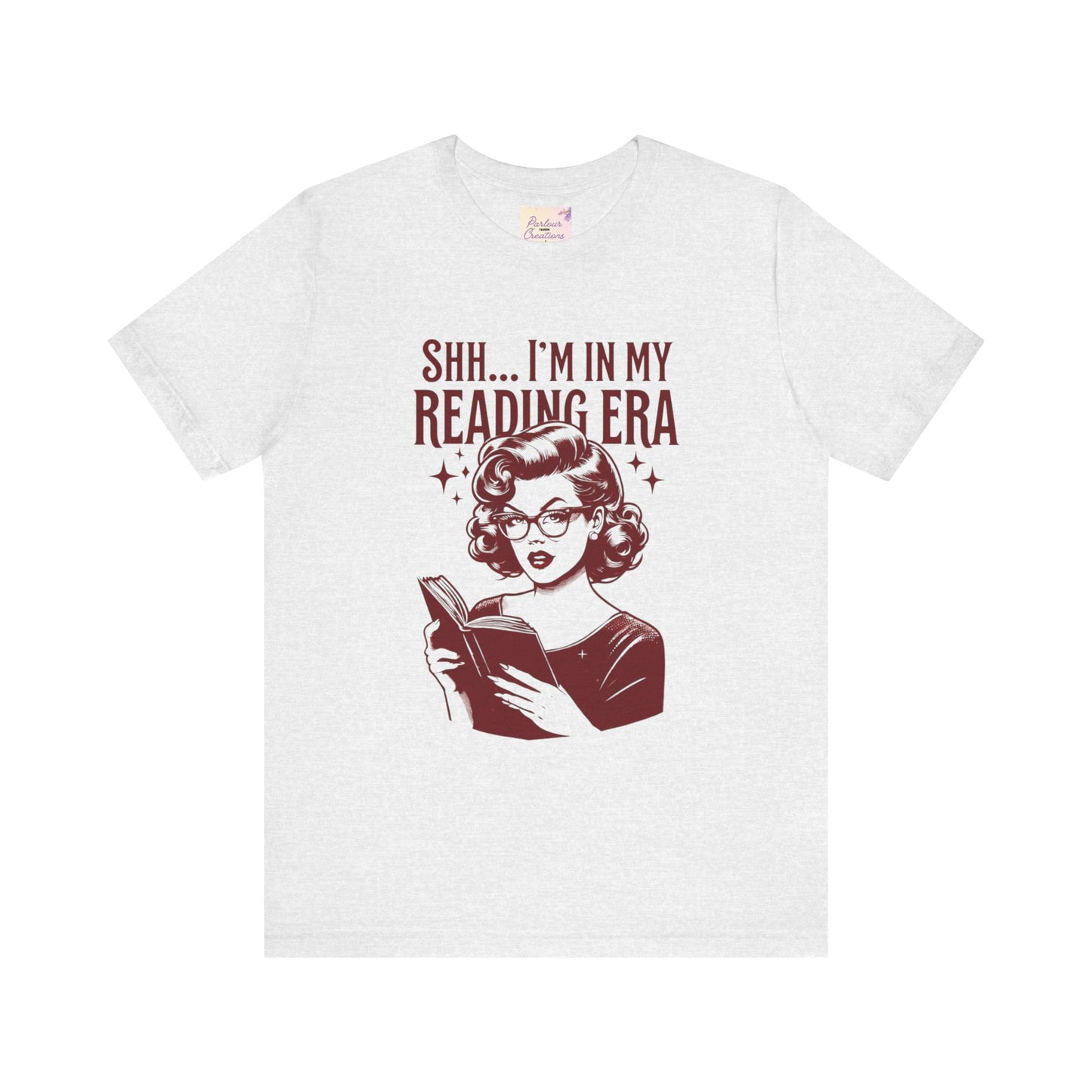 Shh... I'm in My Reading Era Tee, Book Lover Shirt, Gift for Readers, Literary T-Shirt, Cozy Reading Apparel, Fun Bookish Gift