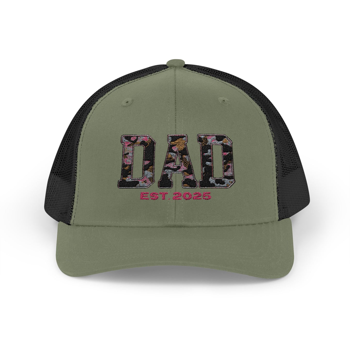 Personalized Embordered Dad Hat - Snapback Trucker Cap for Dad, Personalize with Child(ren) Name(s)