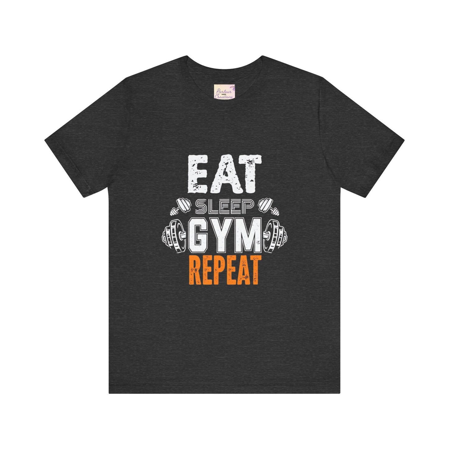 Fitness Motivation Tee, Eat Sleep Gym Repeat Shirt, Workout Apparel, Gifts for Gym Lovers, Casual Wear, Exercise Top