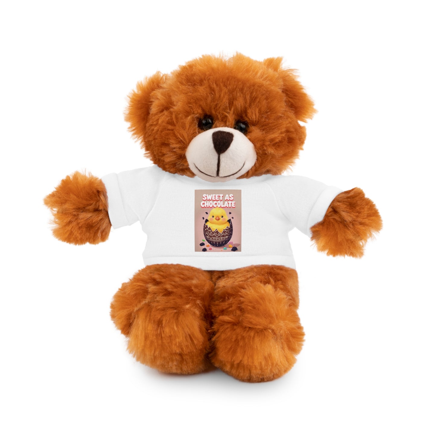 Sweet as Chocolate Stuffed Animal - Adorable Plush Toy with Tee