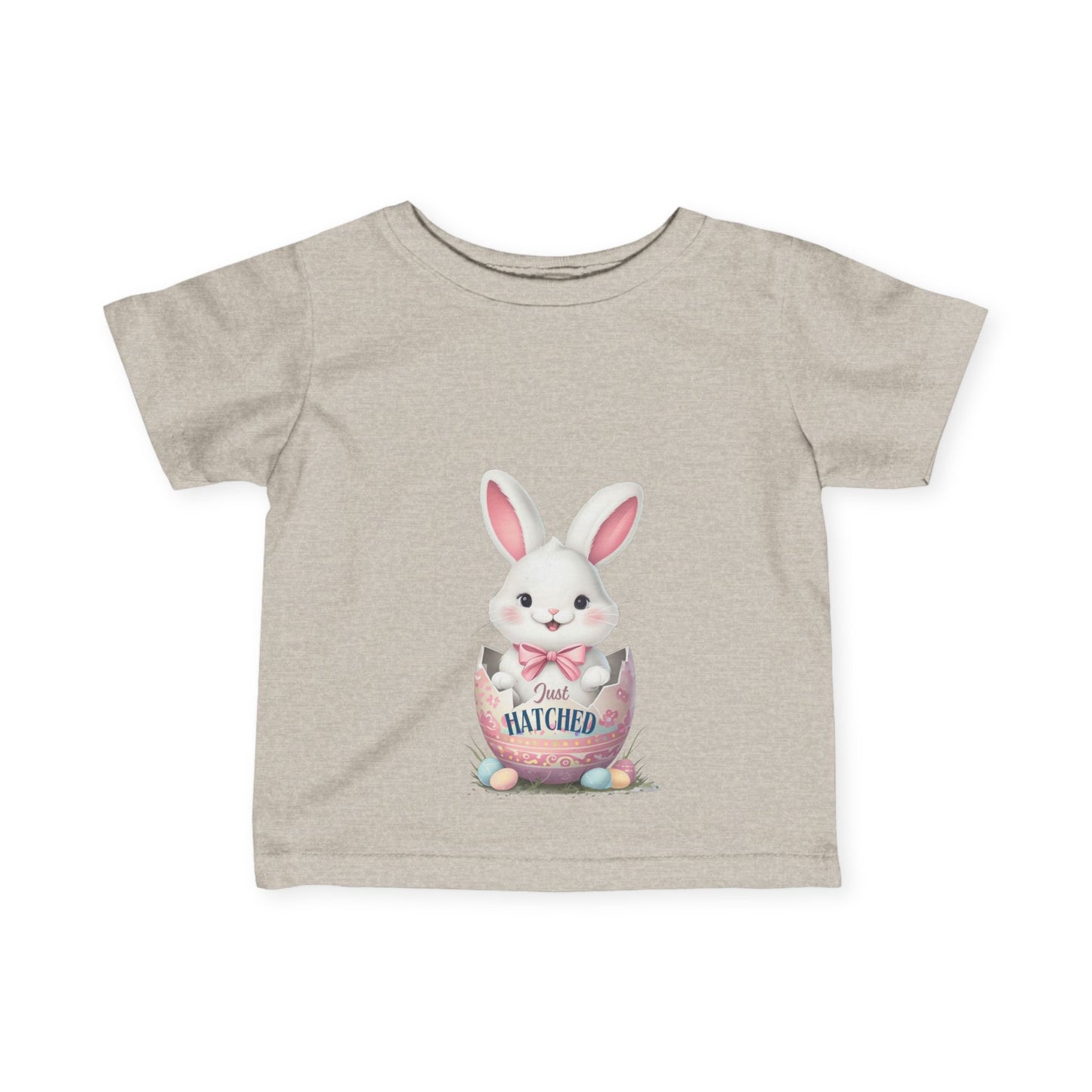 Cute Easter Bunny Infant Tee - "Just Hatched"