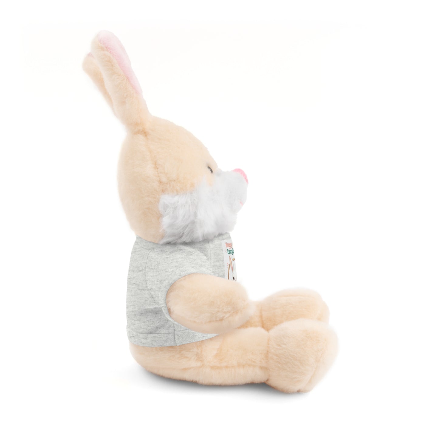 "Hoppy Easter" Easter Stuffed Animal Tee Bear - Perfect Gift for Kids