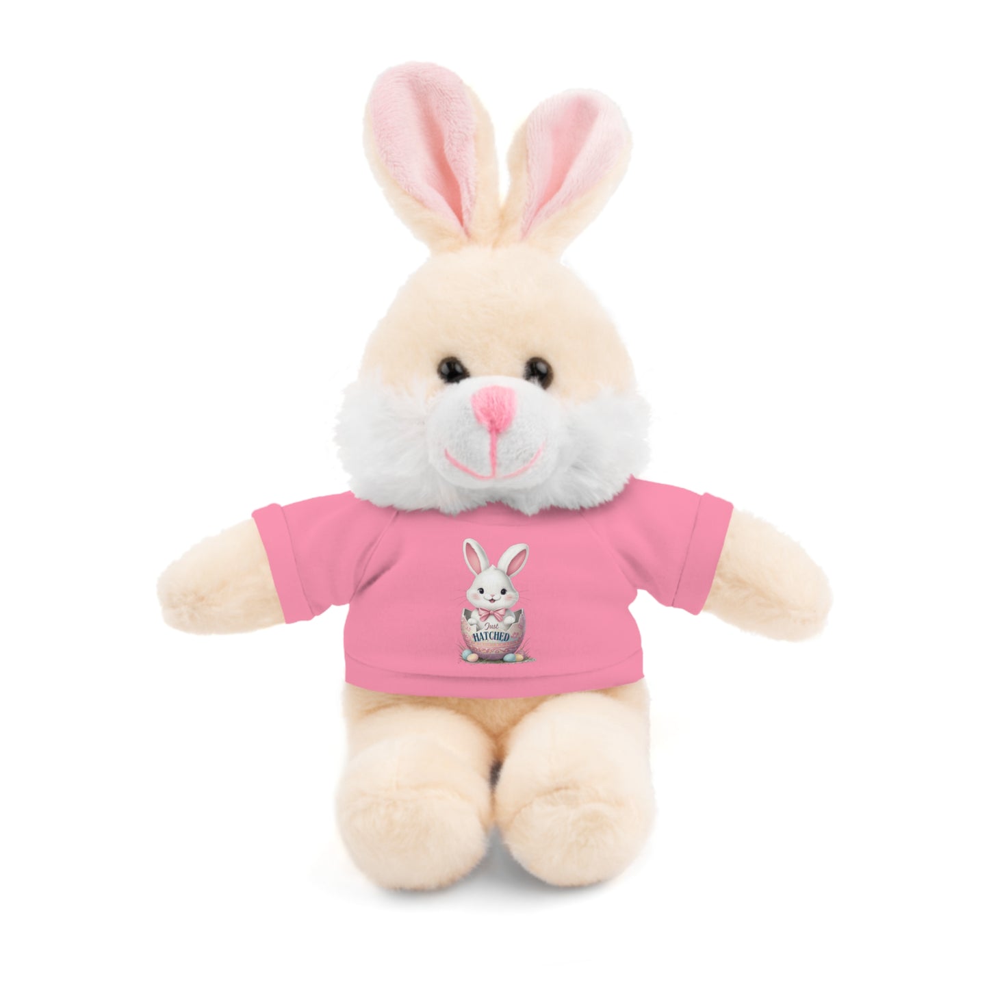 Adorable Bunny Tee "Just Hatched" Stuffed Animal - Perfect Gift for Kids