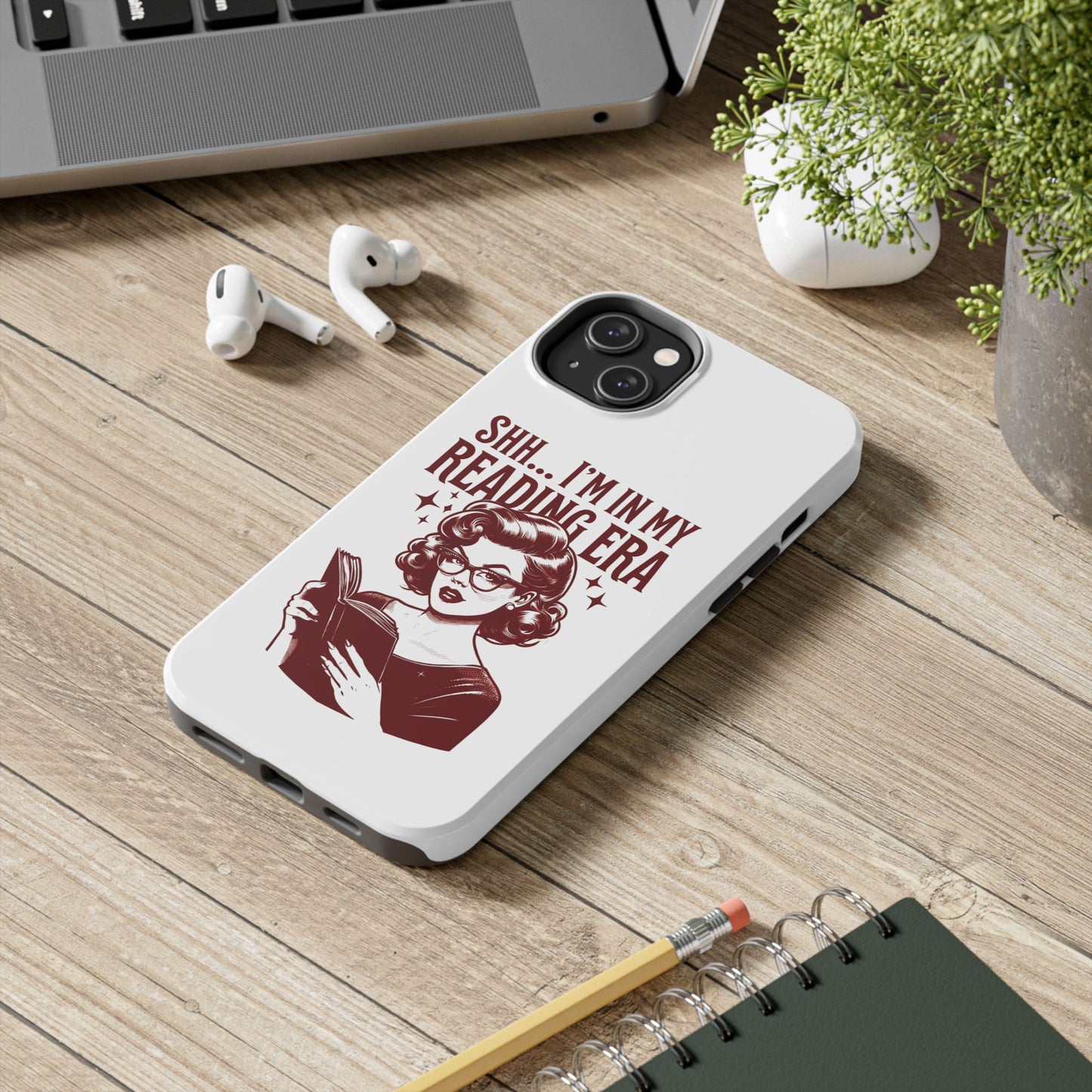 Reading Era Phone Case - Cute Gift for Book Lovers, Literary Accessories, Durable Phone Cases, Vintage Style, Phone Protection