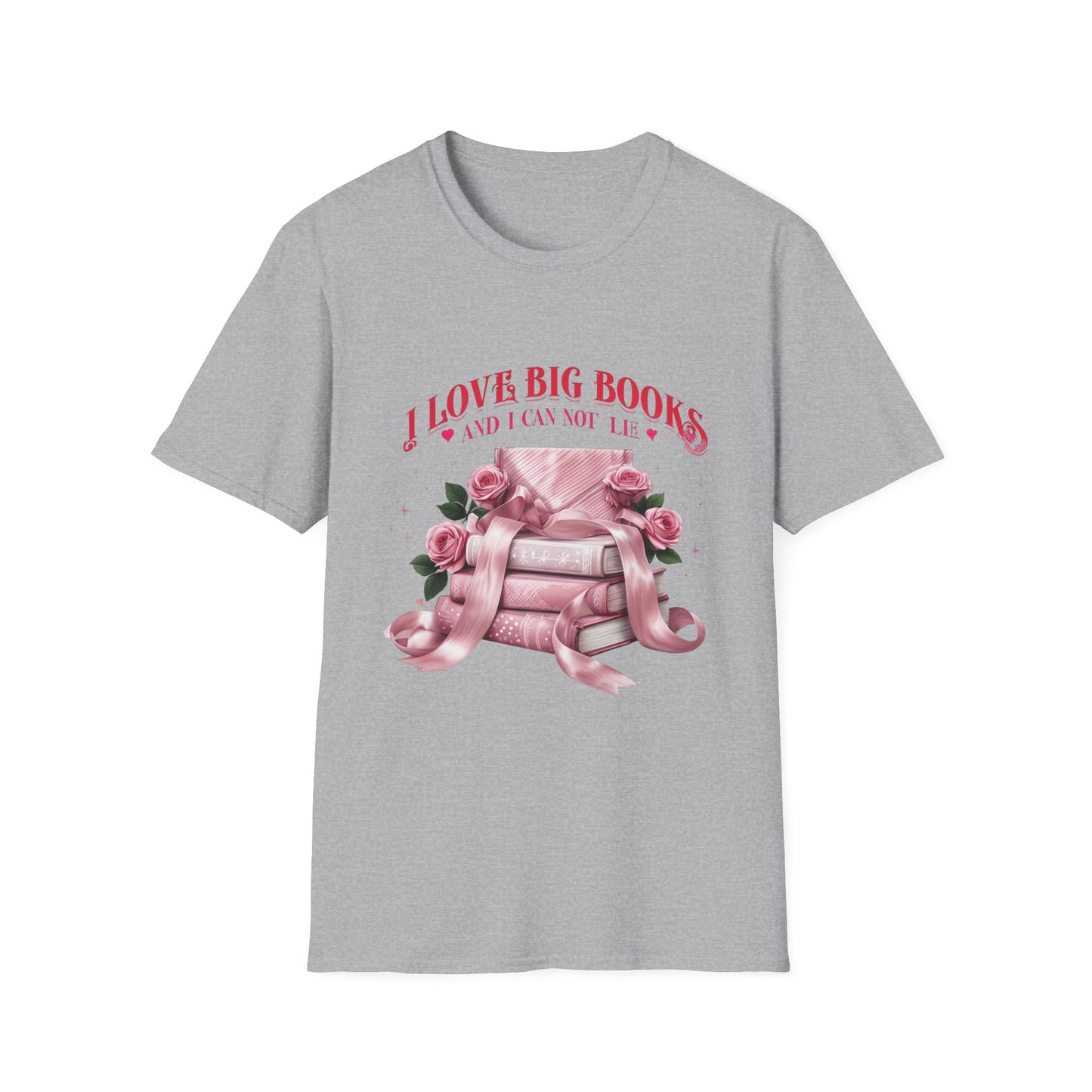 I Love Big Books Unisex Softstyle T-Shirt - Perfect for Book Lovers