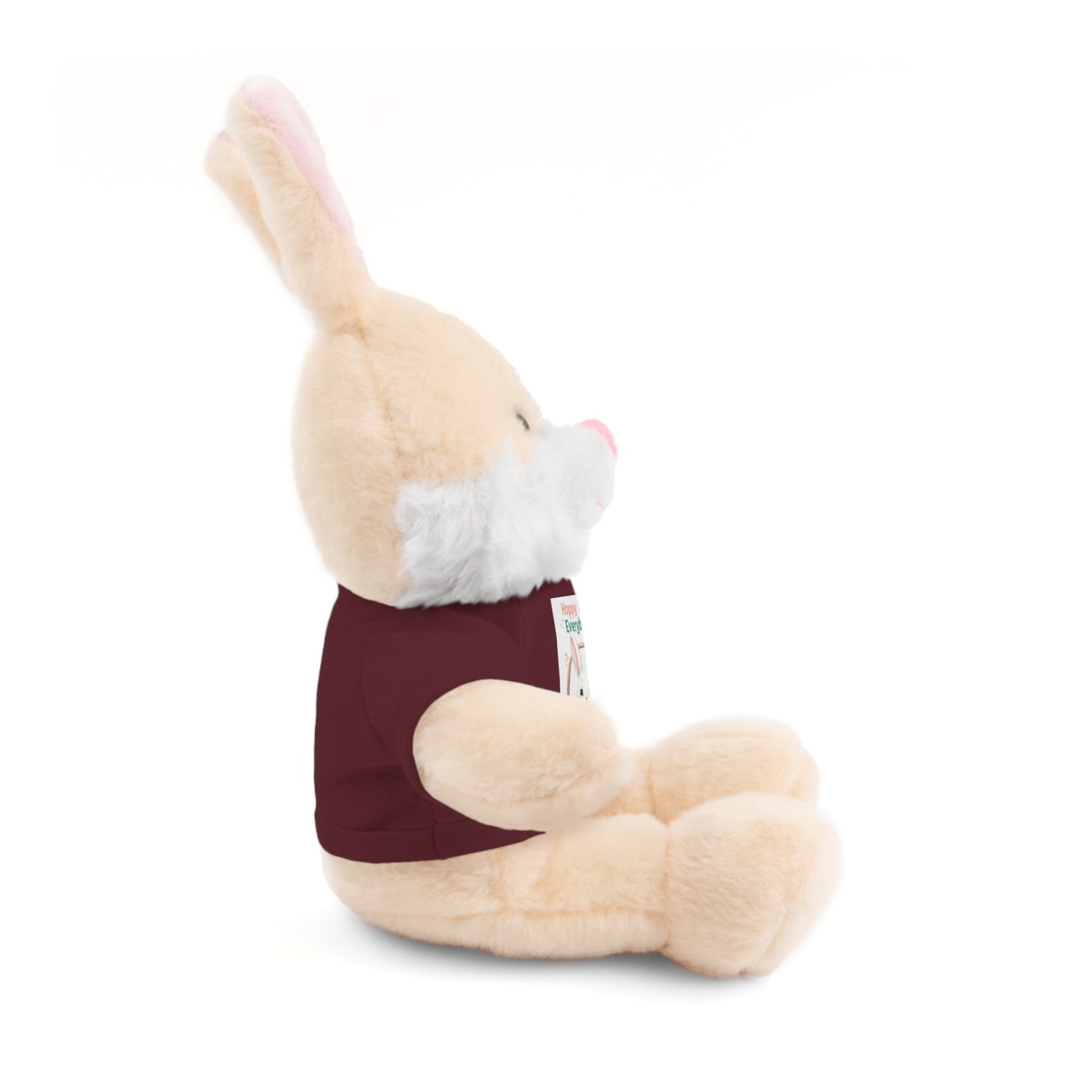 "Hoppy Easter" Easter Stuffed Animal Tee Bear - Perfect Gift for Kids