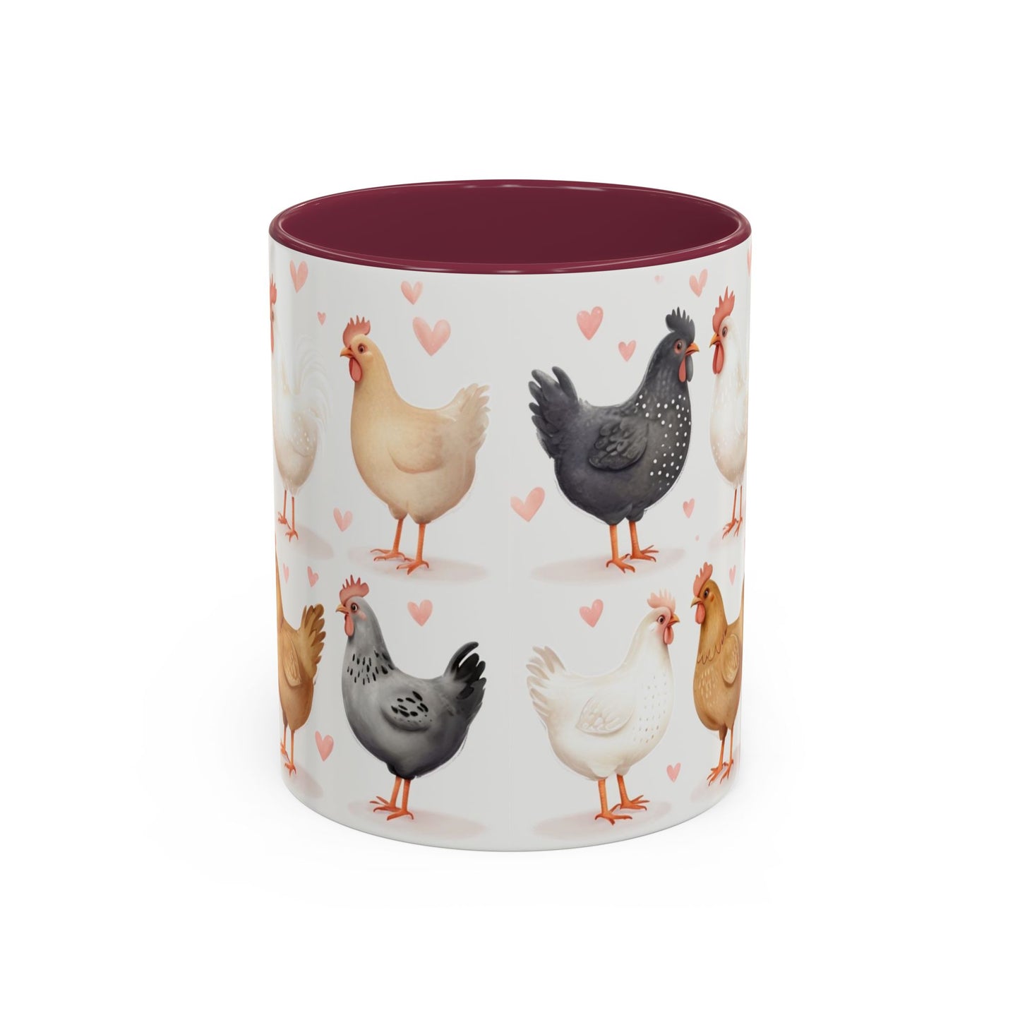 Valentines Chicken Lovers 11oz Ceramic Mug For Him, Her, Them, Child, Gift