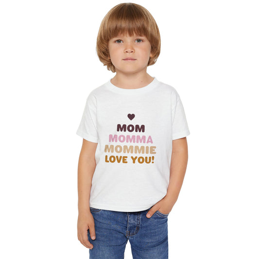 Cute Love for Mom Toddler T-Shirt - Adorable Gift for Mother's Day