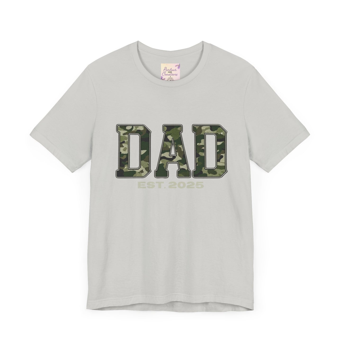 Camo Dad T-Shirt - Perfect Gift for New Dads, Father's Day, Baby Shower, Military-Themed Events, Casual Wear