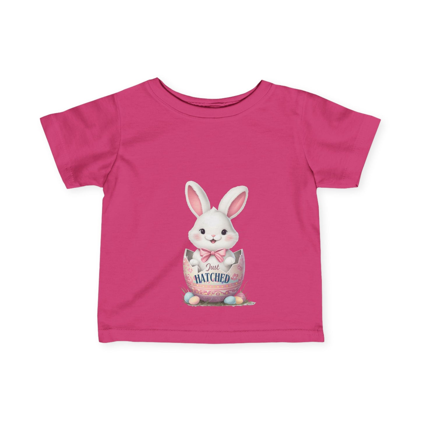 Cute Easter Bunny Infant Tee - "Just Hatched"