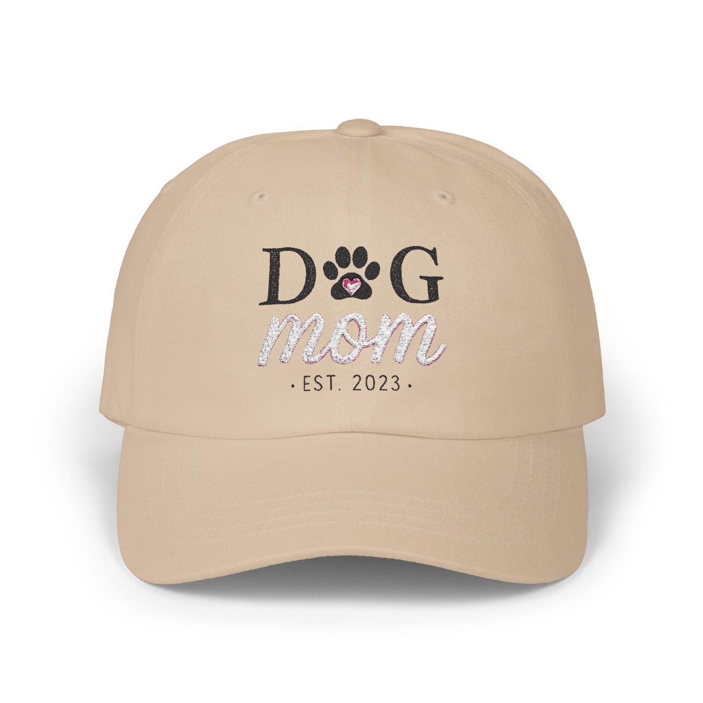 Trendy Dog Mom 100% Cotton Classic Ball Cap – Comfortable, Adjustable, and Stylish Gift for Pet Lovers