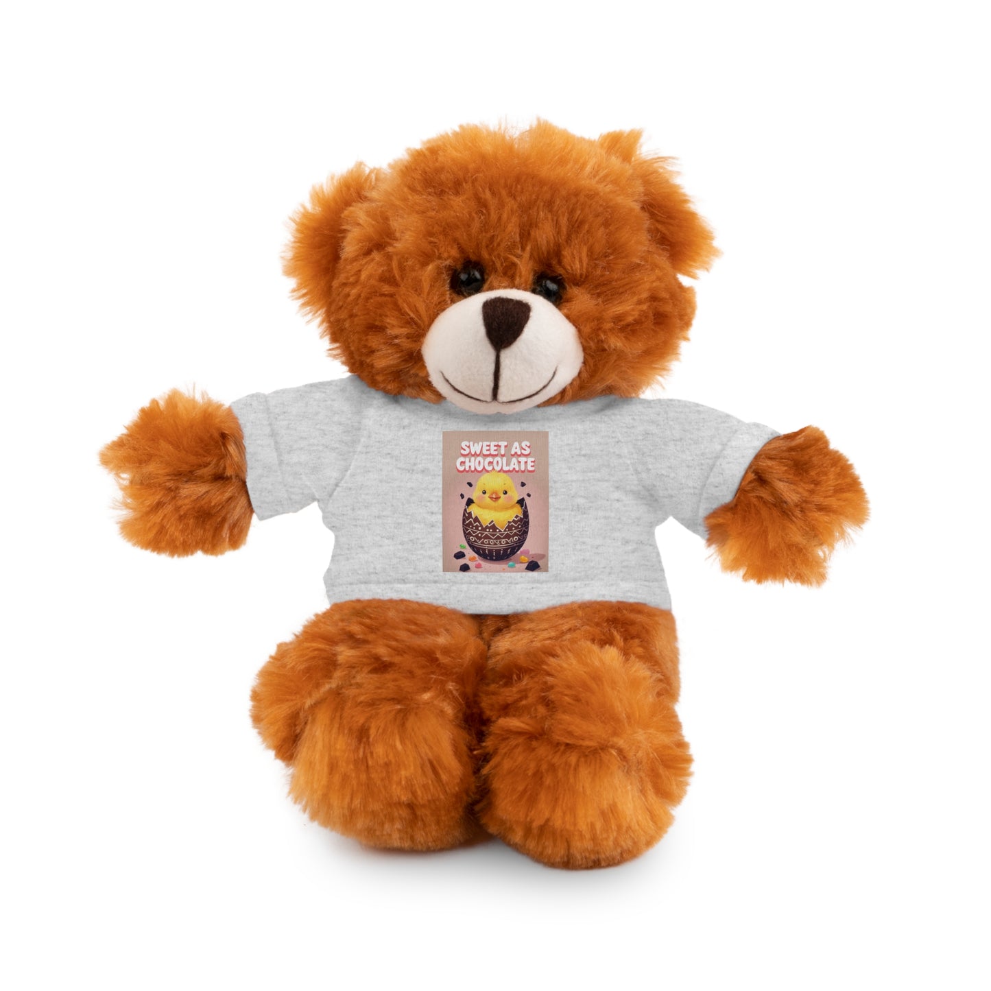 Sweet as Chocolate Stuffed Animal - Adorable Plush Toy with Tee