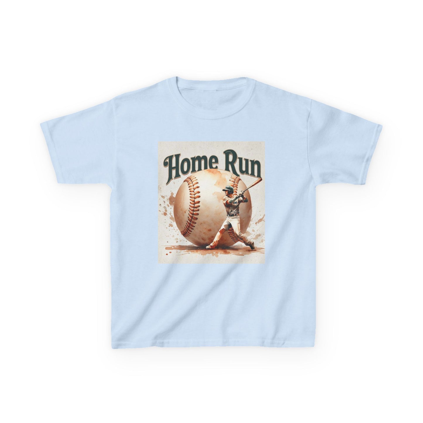 Kids Home Run Baseball Tee - Fun Sports Shirt for Young Athletes