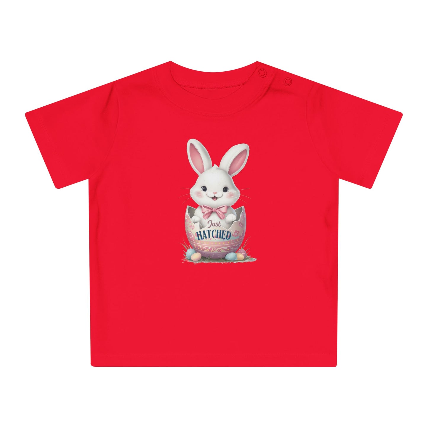 Easter Bunny Baby T-Shirt - 'Just Hatched' Design