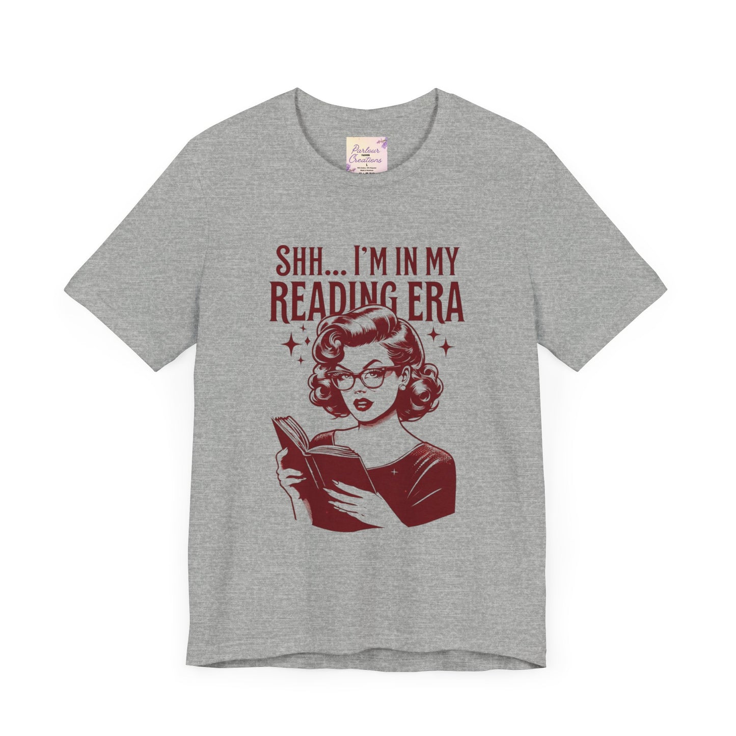 Shh... I'm in My Reading Era Tee, Book Lover Shirt, Gift for Readers, Literary T-Shirt, Cozy Reading Apparel, Fun Bookish Gift