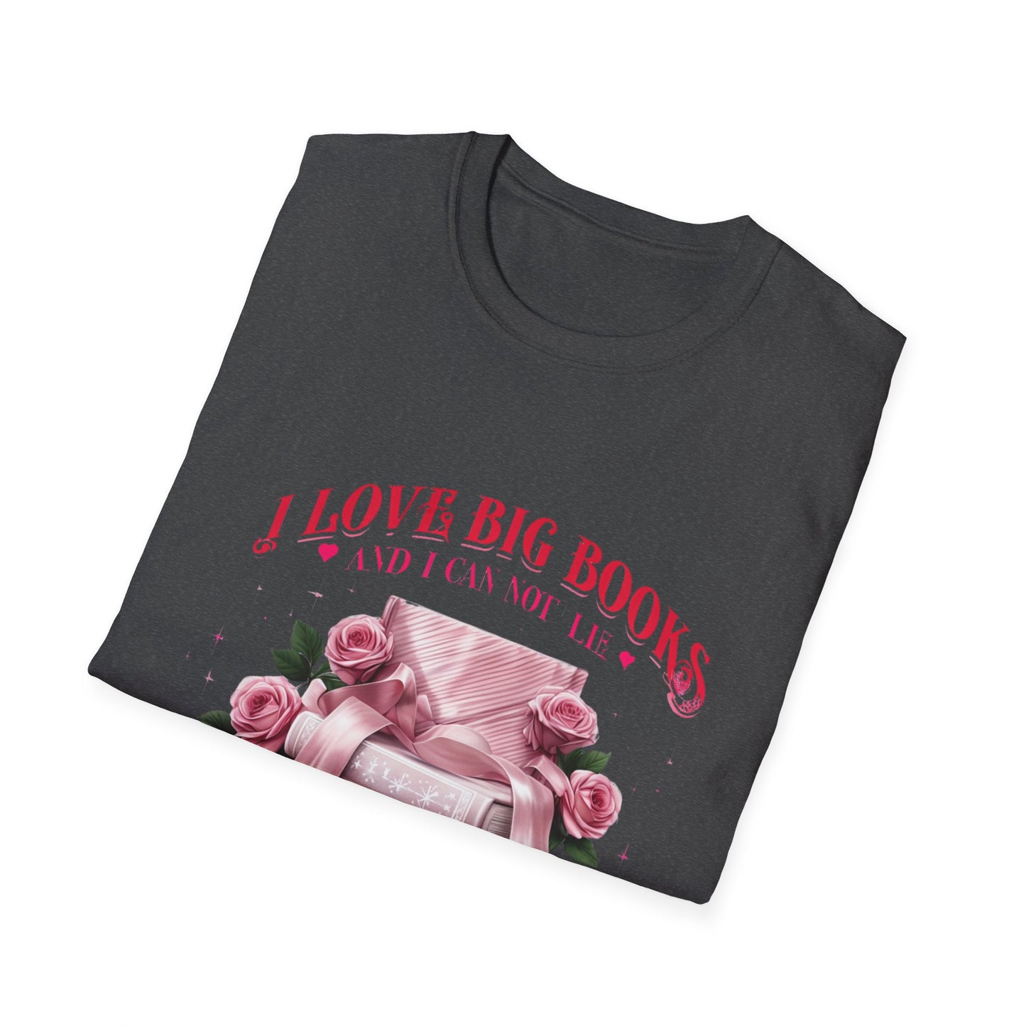 I Love Big Books Unisex Softstyle T-Shirt - Perfect for Book Lovers