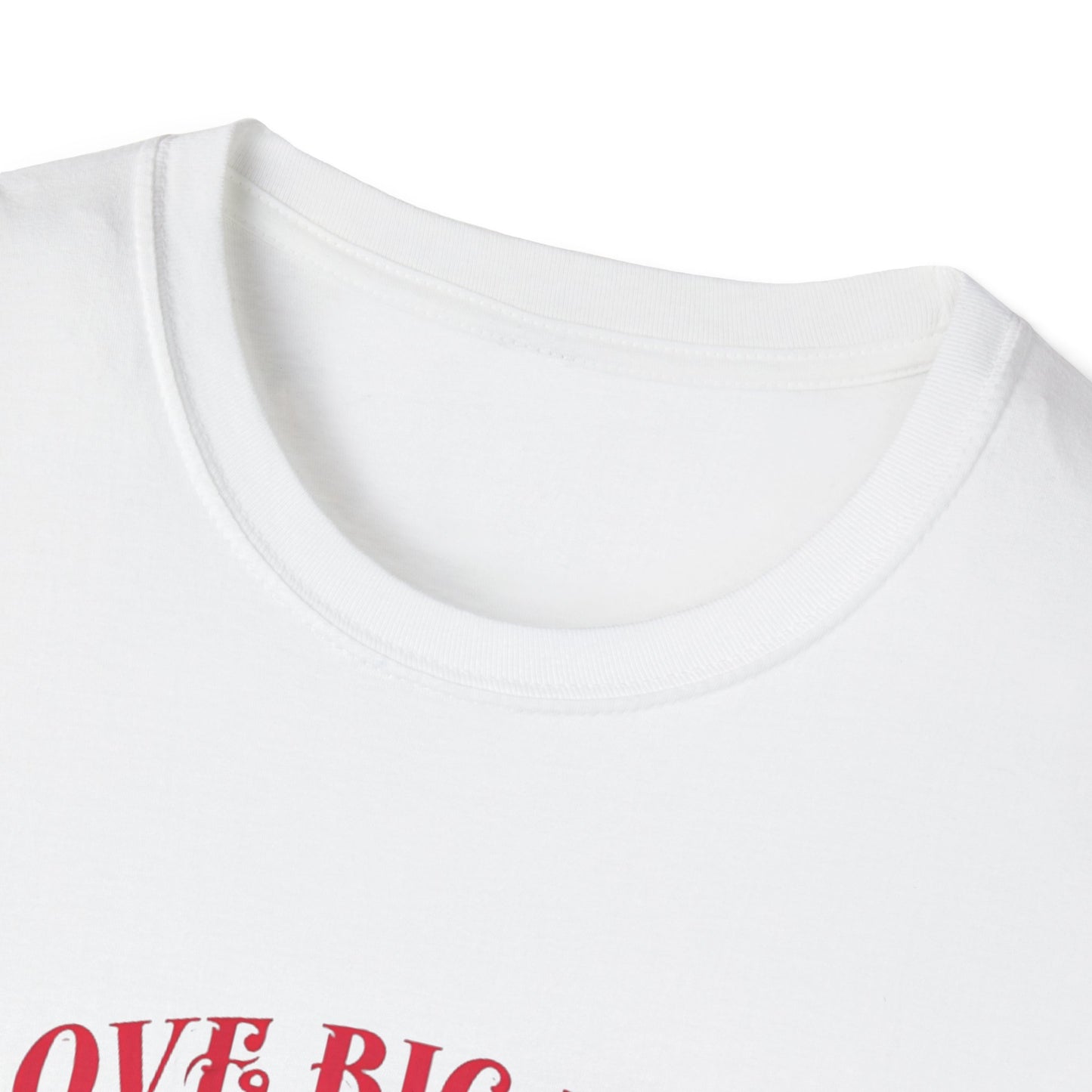 I Love Big Books Unisex Softstyle T-Shirt - Perfect for Book Lovers