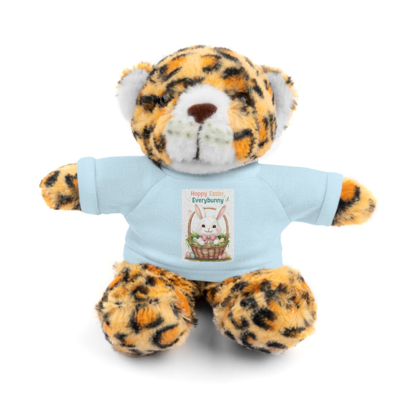 "Hoppy Easter" Easter Stuffed Animal Tee Bear - Perfect Gift for Kids