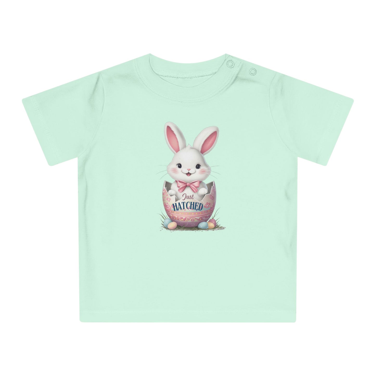 Easter Bunny Baby T-Shirt - 'Just Hatched' Design