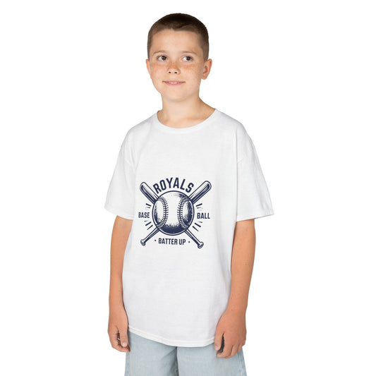 Kansas City Kids Baseball T-Shirt - Royals Batter Up Design