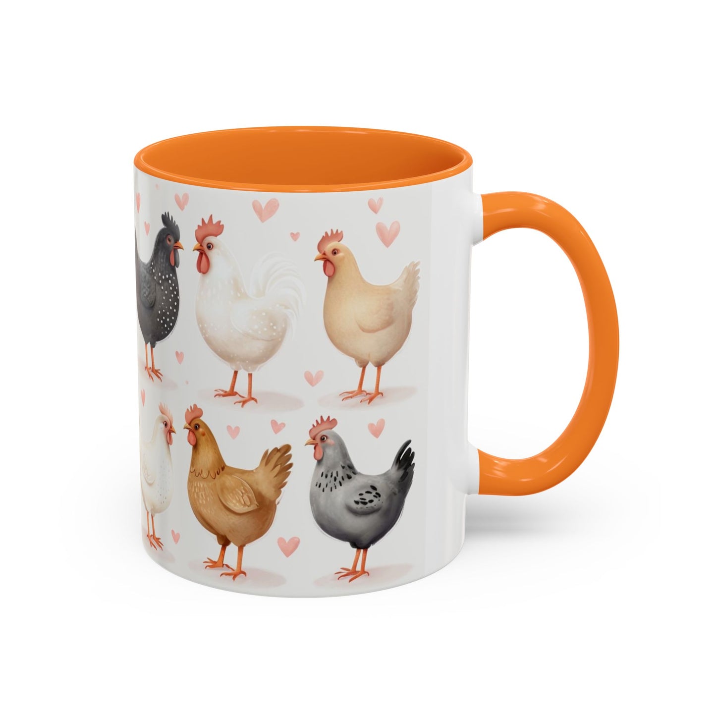 Valentines Chicken Lovers 11oz Ceramic Mug For Him, Her, Them, Child, Gift