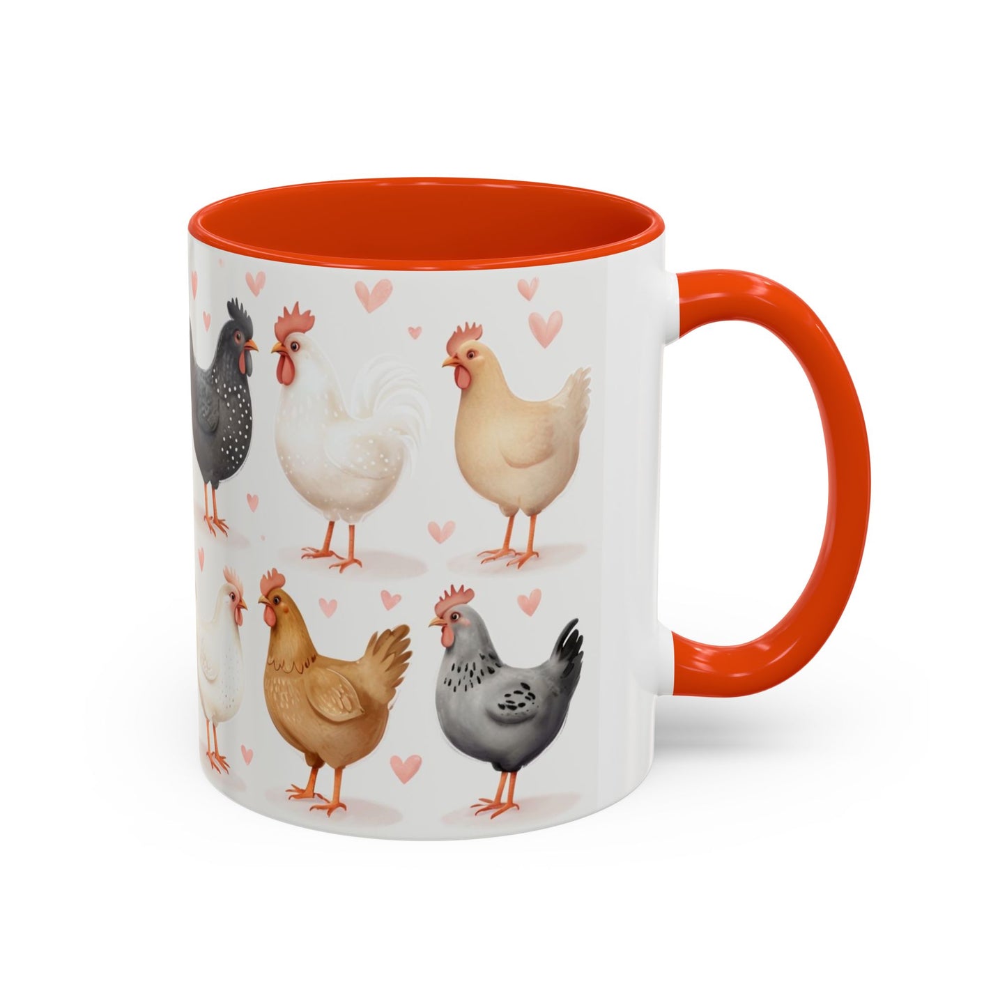 Valentines Chicken Lovers 11oz Ceramic Mug For Him, Her, Them, Child, Gift