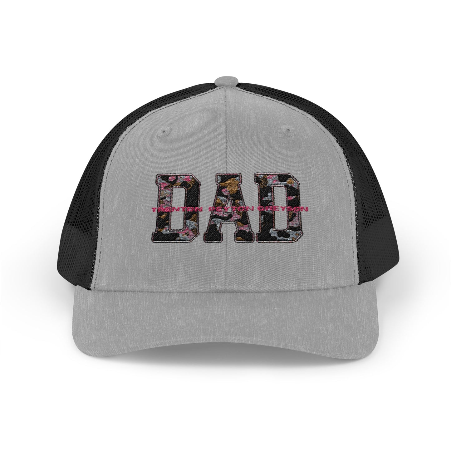 Personalized Dad Trucker Cap - Custom Dad Hat with Kids Names - Fathers Day Gift, Snapback Trucker Hat, Baseball Cap, Dad