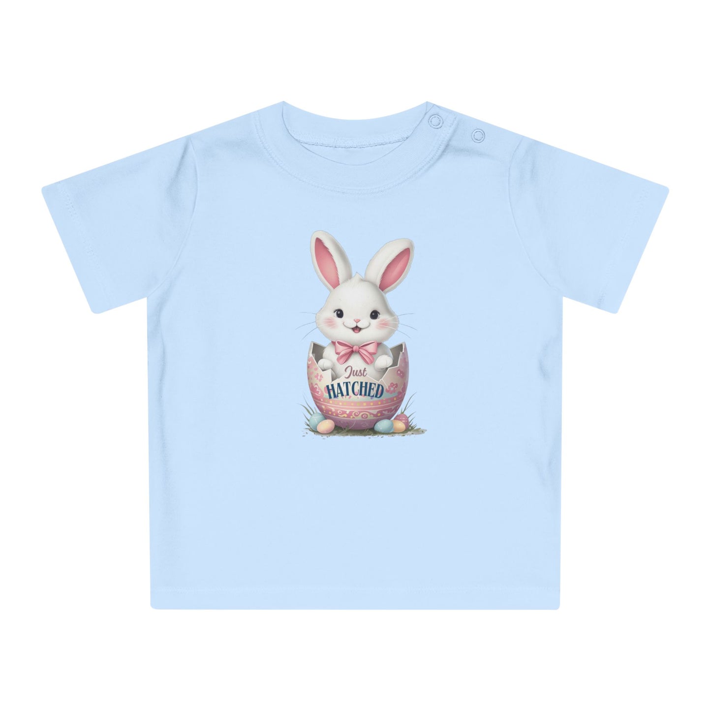 Easter Bunny Baby T-Shirt - 'Just Hatched' Design