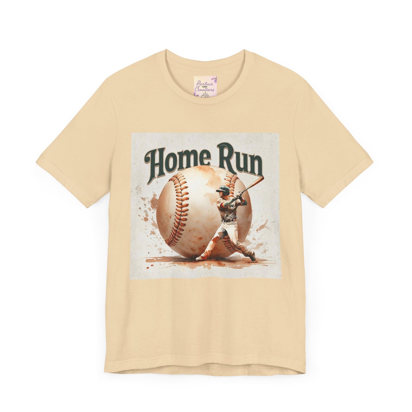 Home Run Baseball Tee, Soft Cotton Shirt for Sports Lovers, Perfect Gift for Baseball Fans, Unisex Graphic Tee, Summer Casual Wear