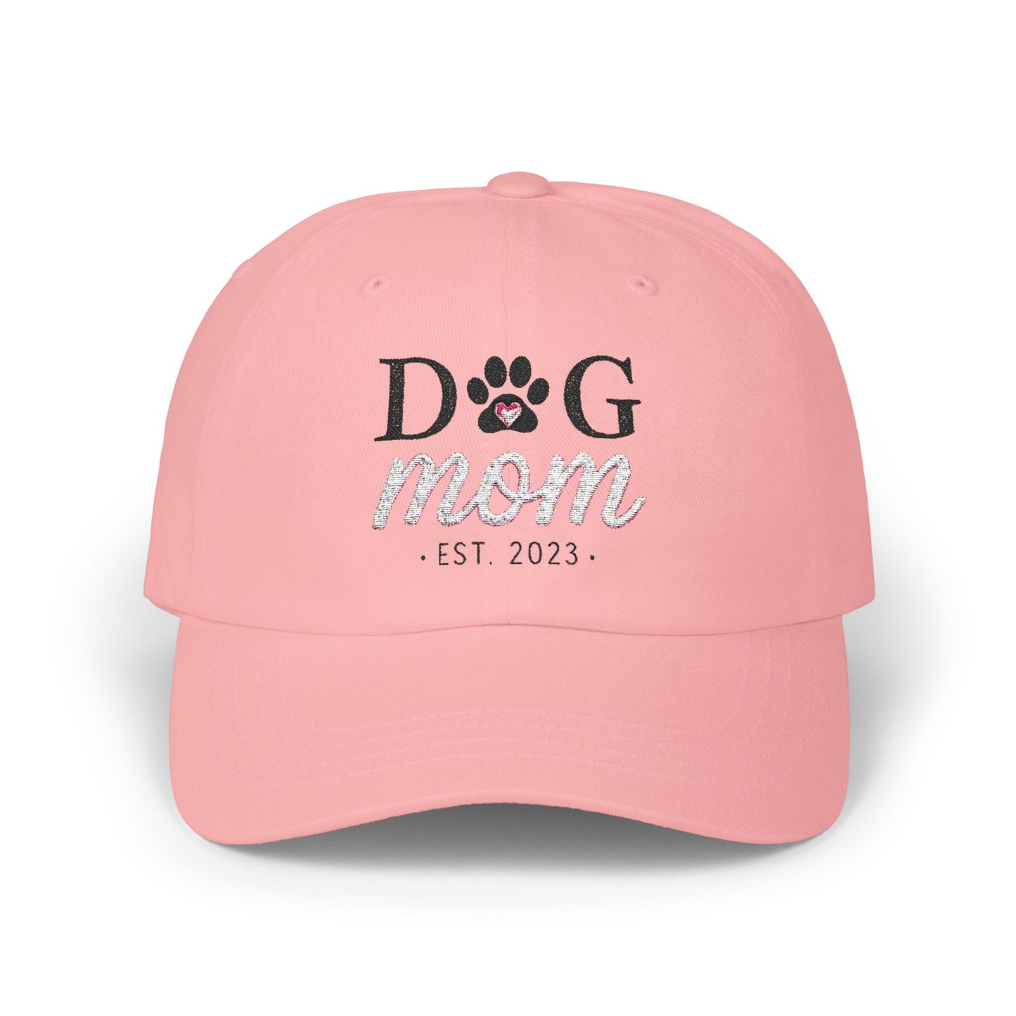 Trendy Dog Mom 100% Cotton Classic Ball Cap – Comfortable, Adjustable, and Stylish Gift for Pet Lovers