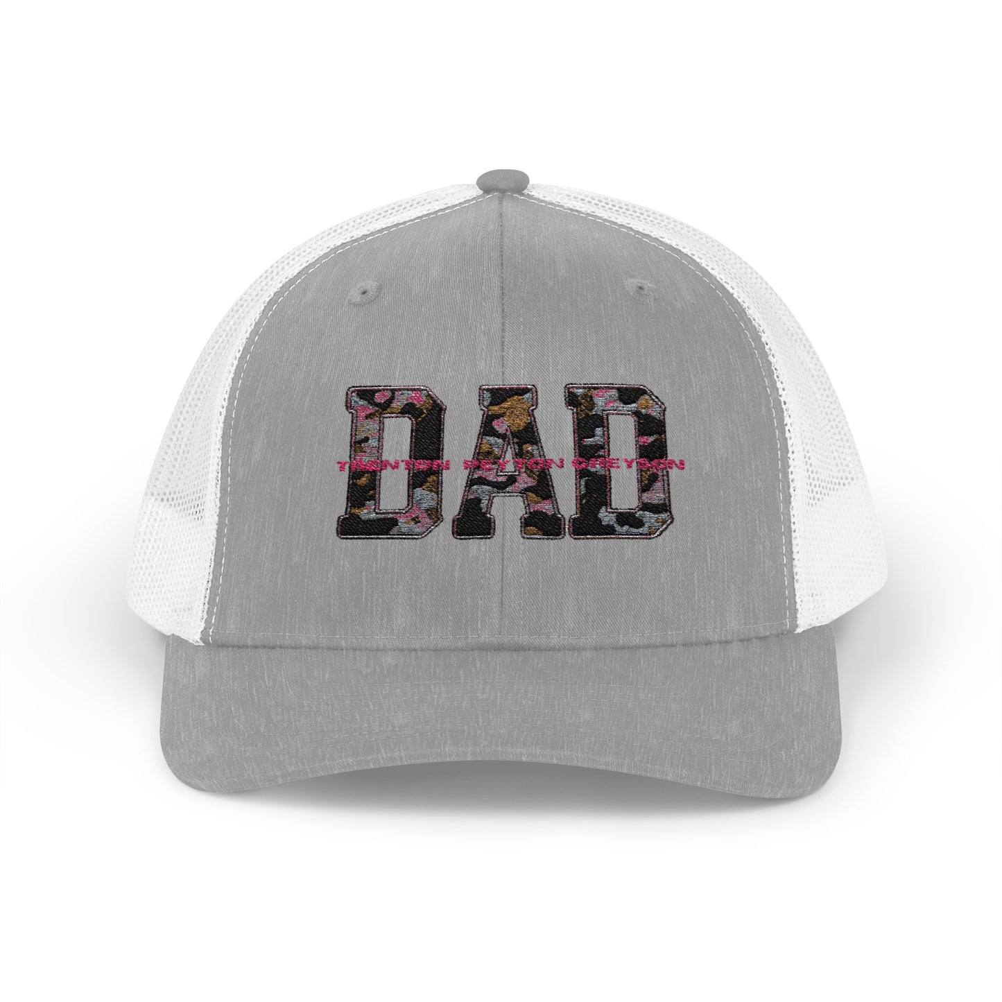 Personalized Dad Trucker Cap - Custom Dad Hat with Kids Names - Fathers Day Gift, Snapback Trucker Hat, Baseball Cap, Dad