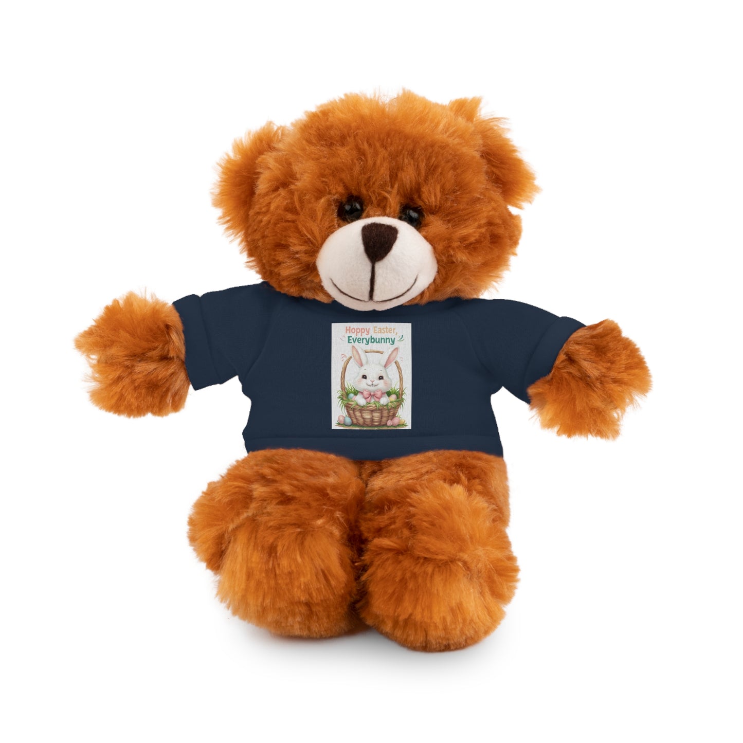 "Hoppy Easter" Easter Stuffed Animal Tee Bear - Perfect Gift for Kids