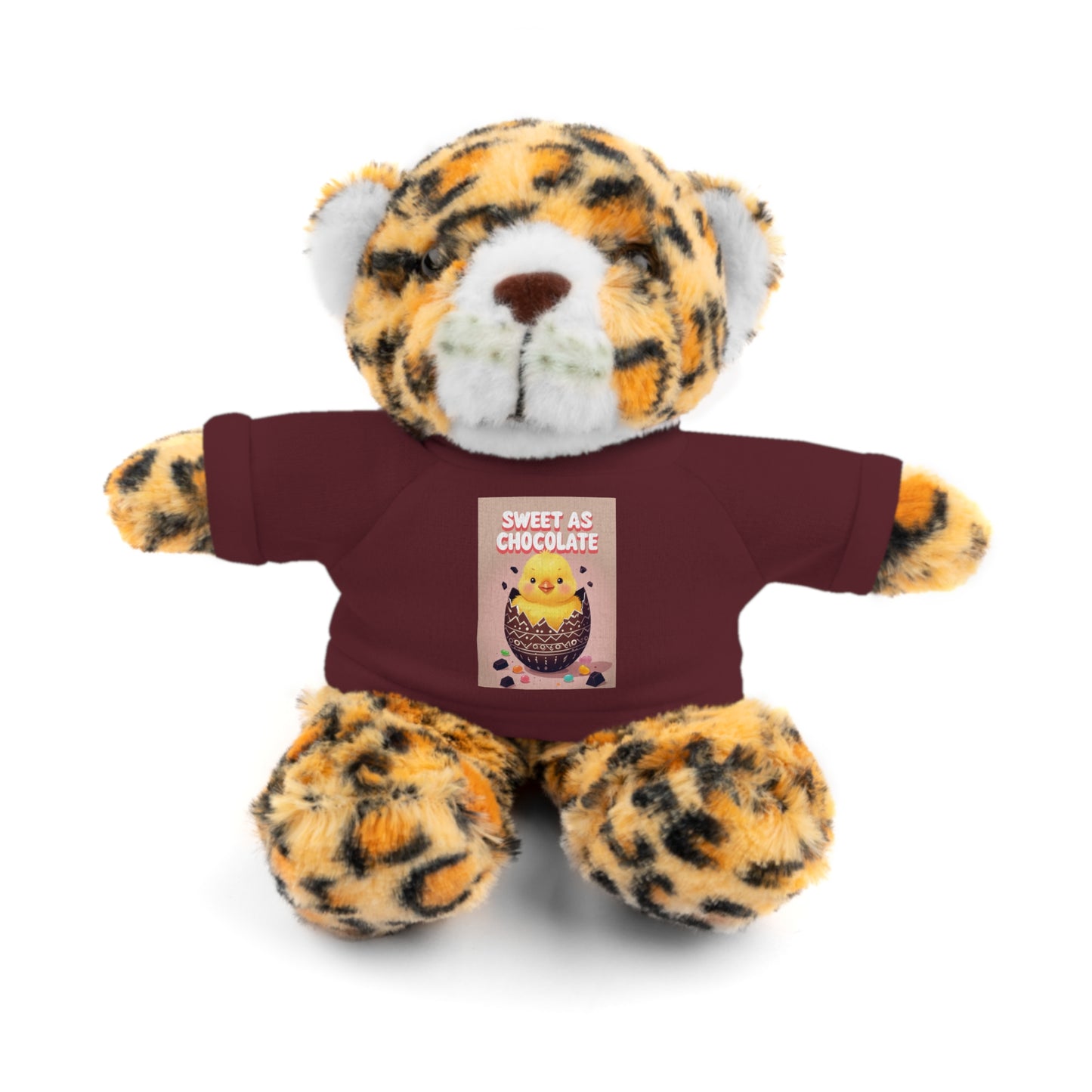 Sweet as Chocolate Stuffed Animal - Adorable Plush Toy with Tee