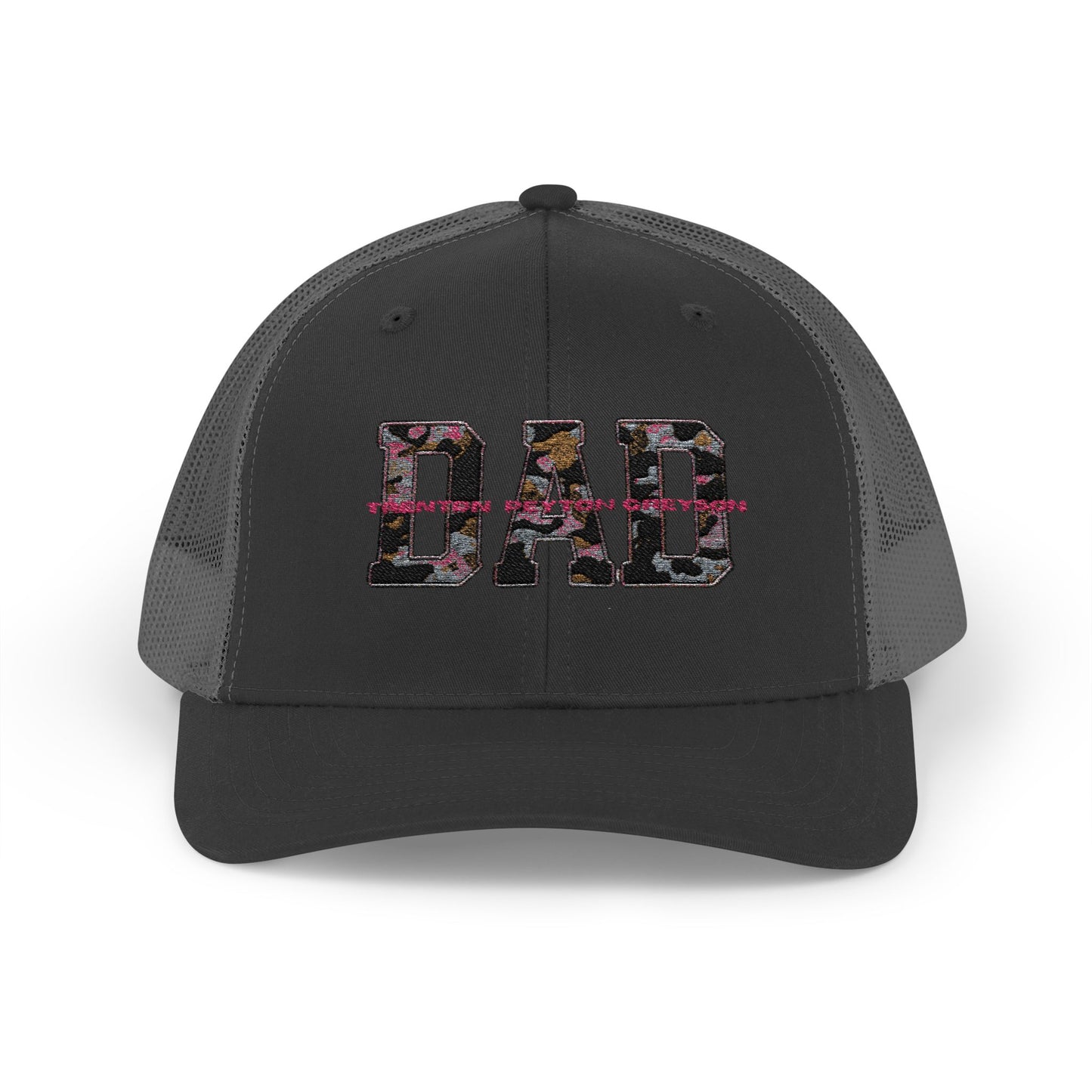 Personalized Dad Trucker Cap - Custom Dad Hat with Kids Names - Fathers Day Gift, Snapback Trucker Hat, Baseball Cap, Dad