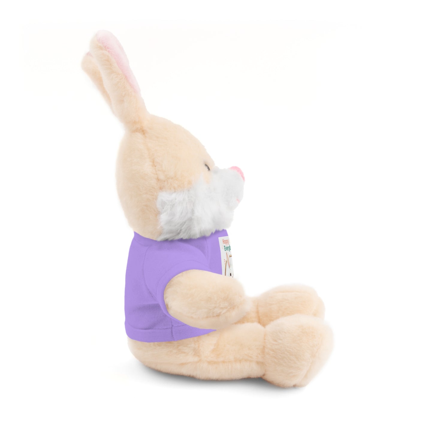 "Hoppy Easter" Easter Stuffed Animal Tee Bear - Perfect Gift for Kids