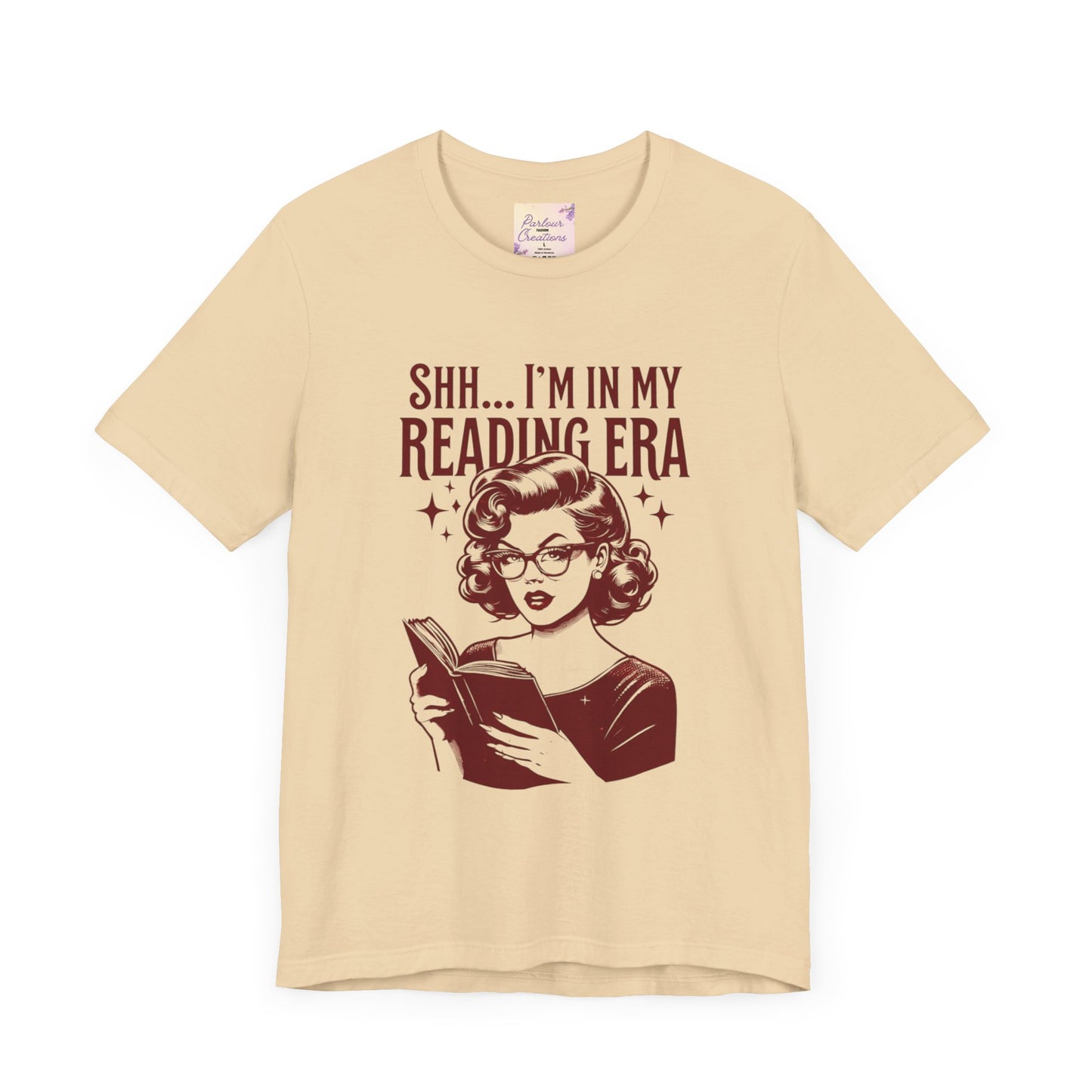 Shh... I'm in My Reading Era Tee, Book Lover Shirt, Gift for Readers, Literary T-Shirt, Cozy Reading Apparel, Fun Bookish Gift