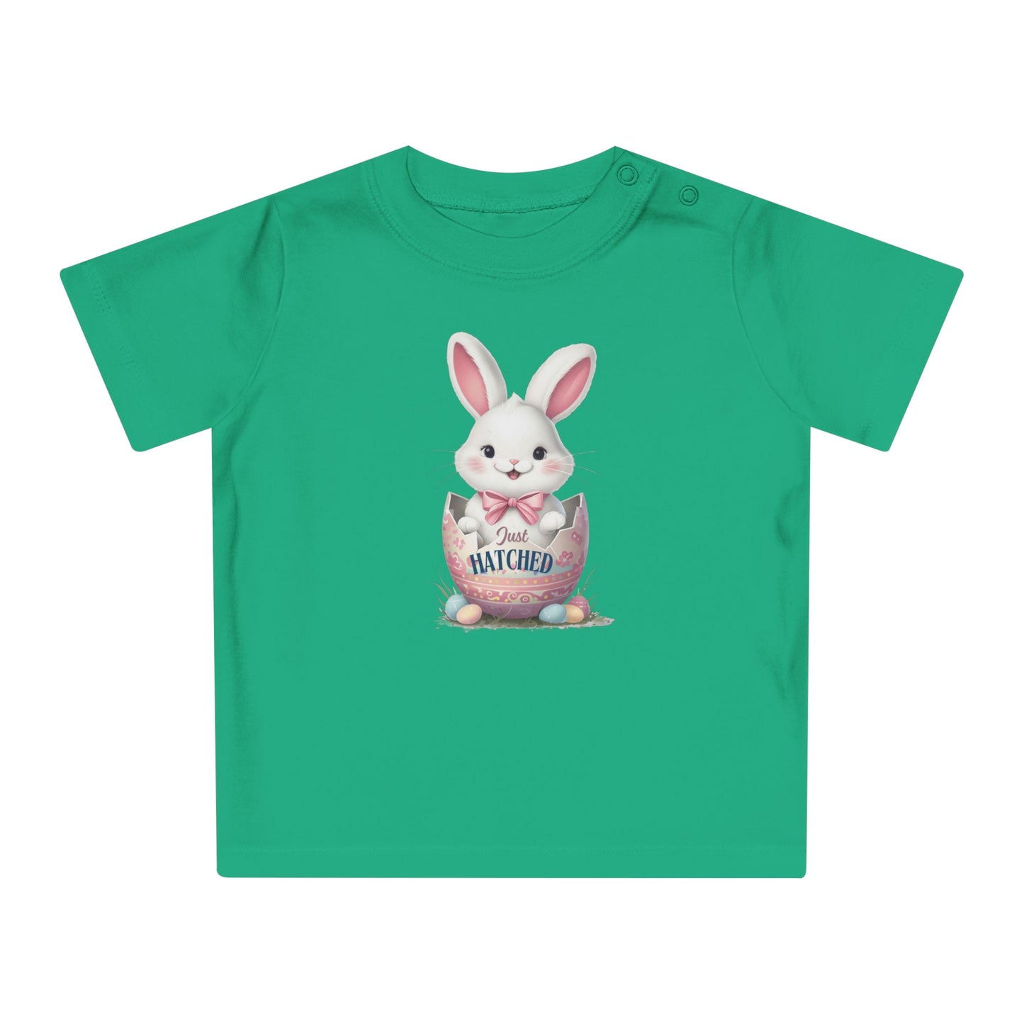 Easter Bunny Baby T-Shirt - 'Just Hatched' Design