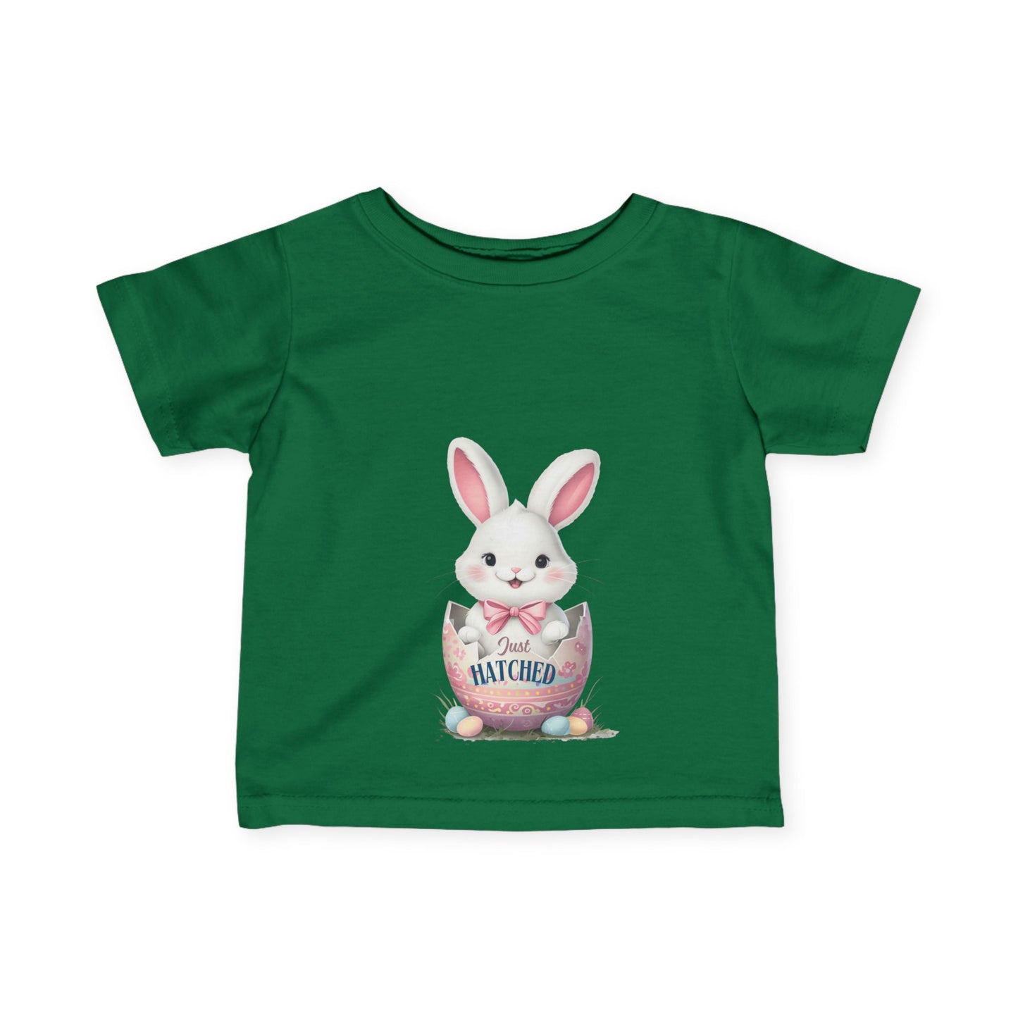 Cute Easter Bunny Infant Tee - "Just Hatched"