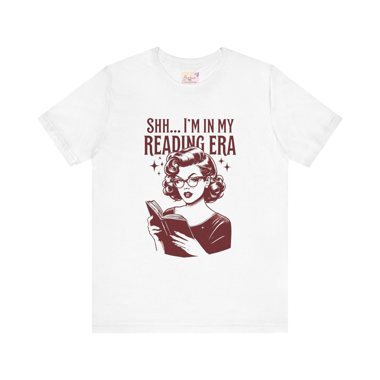 Shh... I'm in My Reading Era Tee, Book Lover Shirt, Gift for Readers, Literary T-Shirt, Cozy Reading Apparel, Fun Bookish Gift