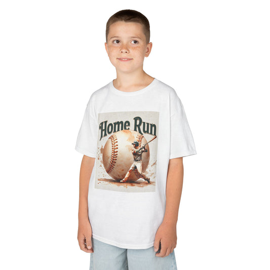 Kids Home Run Baseball Tee - Fun Sports Shirt for Young Athletes