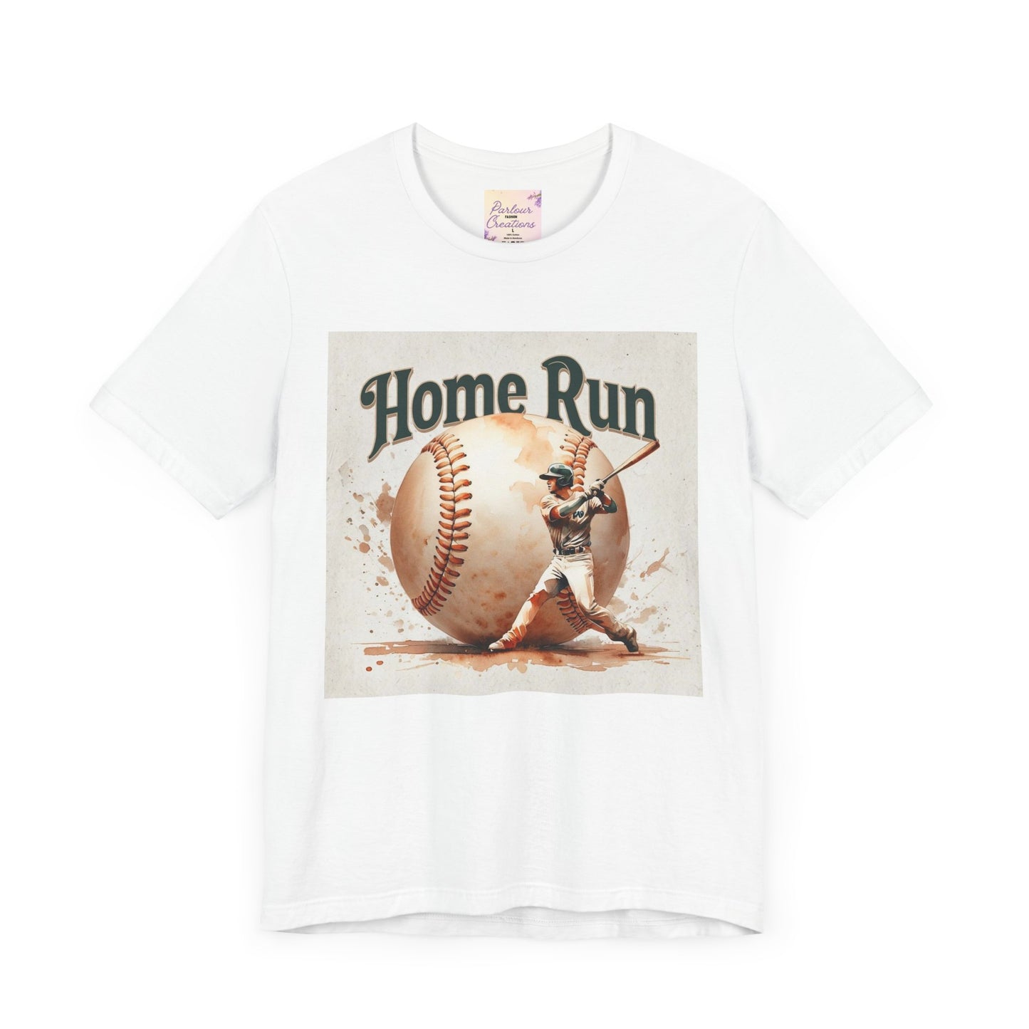 Home Run Baseball Tee, Soft Cotton Shirt for Sports Lovers, Perfect Gift for Baseball Fans, Unisex Graphic Tee, Summer Casual Wear